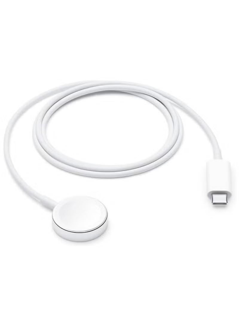 شاحن مغناطيسي سريع مطور لساعة أبل، مزود بكابل USB-C (طول 1 متر/محمول)، يدعم الشحن اللاسلكي المغناطيسي، متوافق مع ساعات أبل من السلسلة 8/7/6/SE/5/4/3/2/1 - Image 1